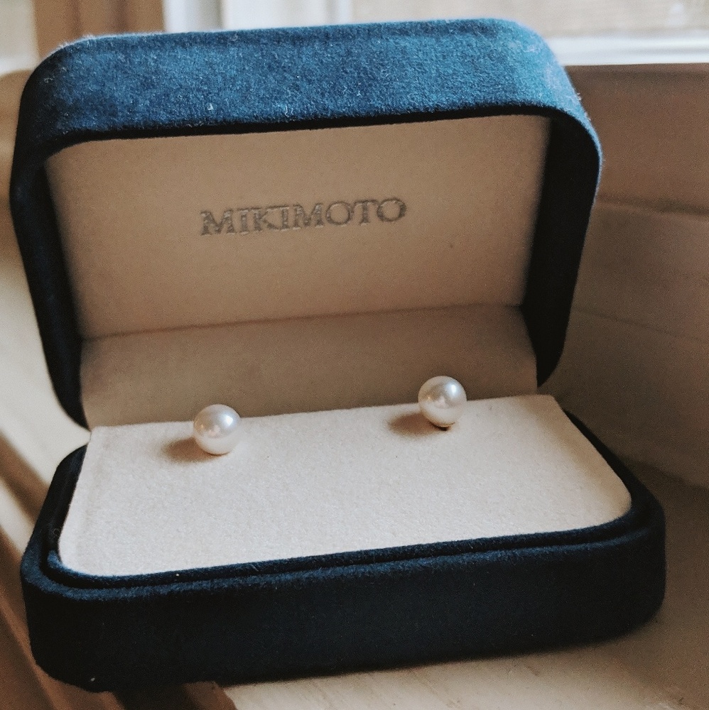 Mikimoto 7mm Akoya Pearl Stud Earrings